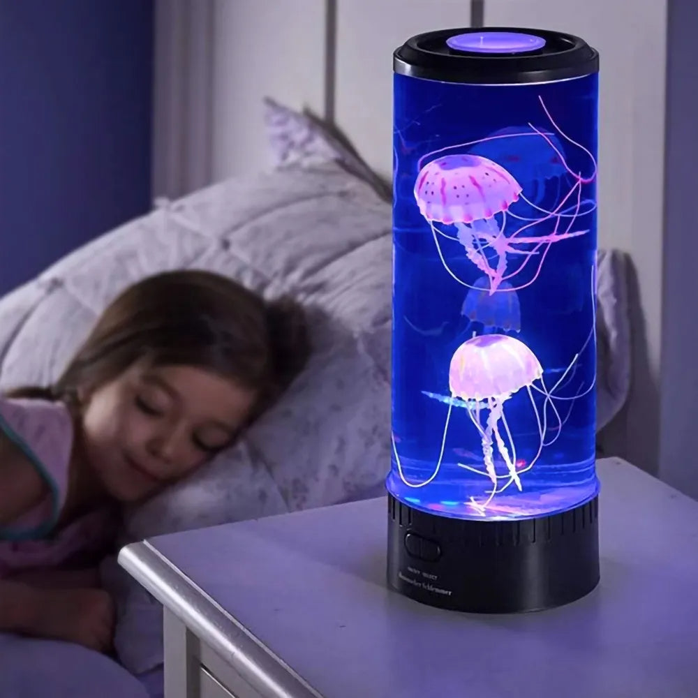 Jellyfish Color Changing Night Light Lamp - USB/Battery Powered
