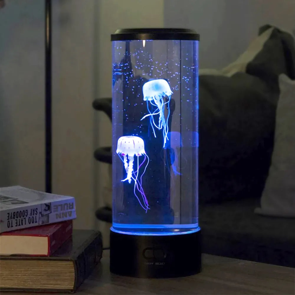 Jellyfish Color Changing Night Light Lamp - USB/Battery Powered