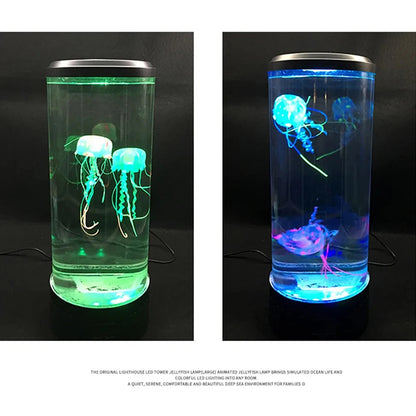Jellyfish Color Changing Night Light Lamp - USB/Battery Powered